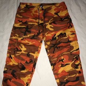 Post Malone Orange Camo Pants